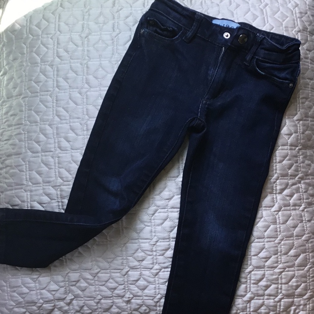 DL1961 toddler girls dark denim skinny jeans